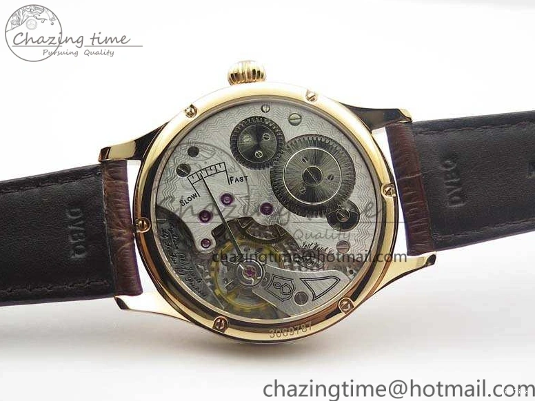 MIROTIME 0318 Effortless Portuguese Fa Jones IW544201 RG GSF 1:1 Best Edition White Dial On Leather Strap 7228